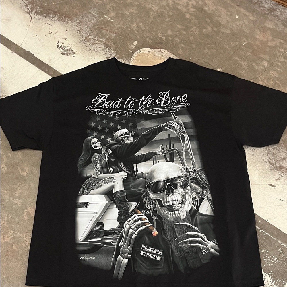 Edgy Black Graphic Tee for Men